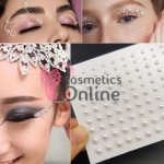 Perlute din acril pentru make-up, par sau corp cu adeziv PGA002CC Crem 5mm 320 buc